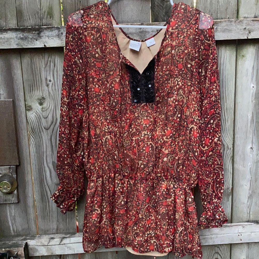 Emma James peasant top sz. M